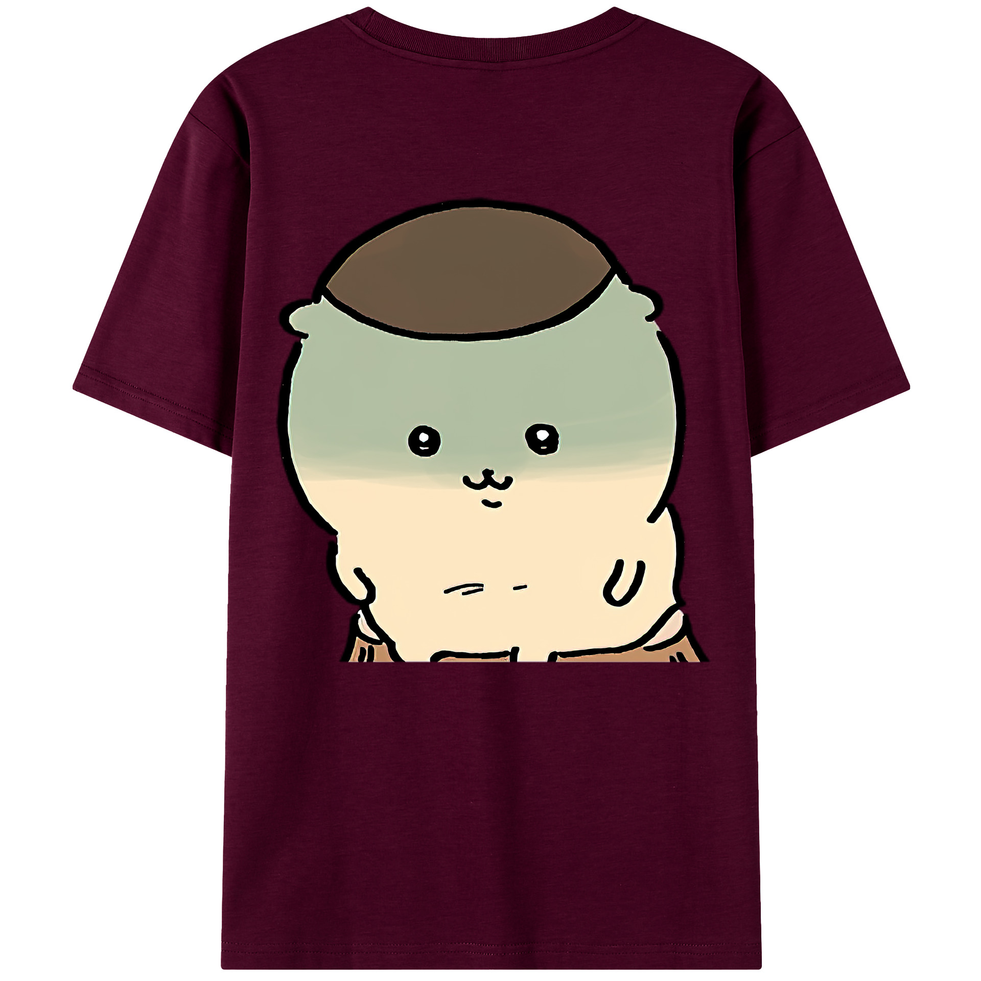 （画像用） ちいかわ くりまんじゅう Chii-kawa kuri manjū レディース半袖Tシャツ(バックプリント)